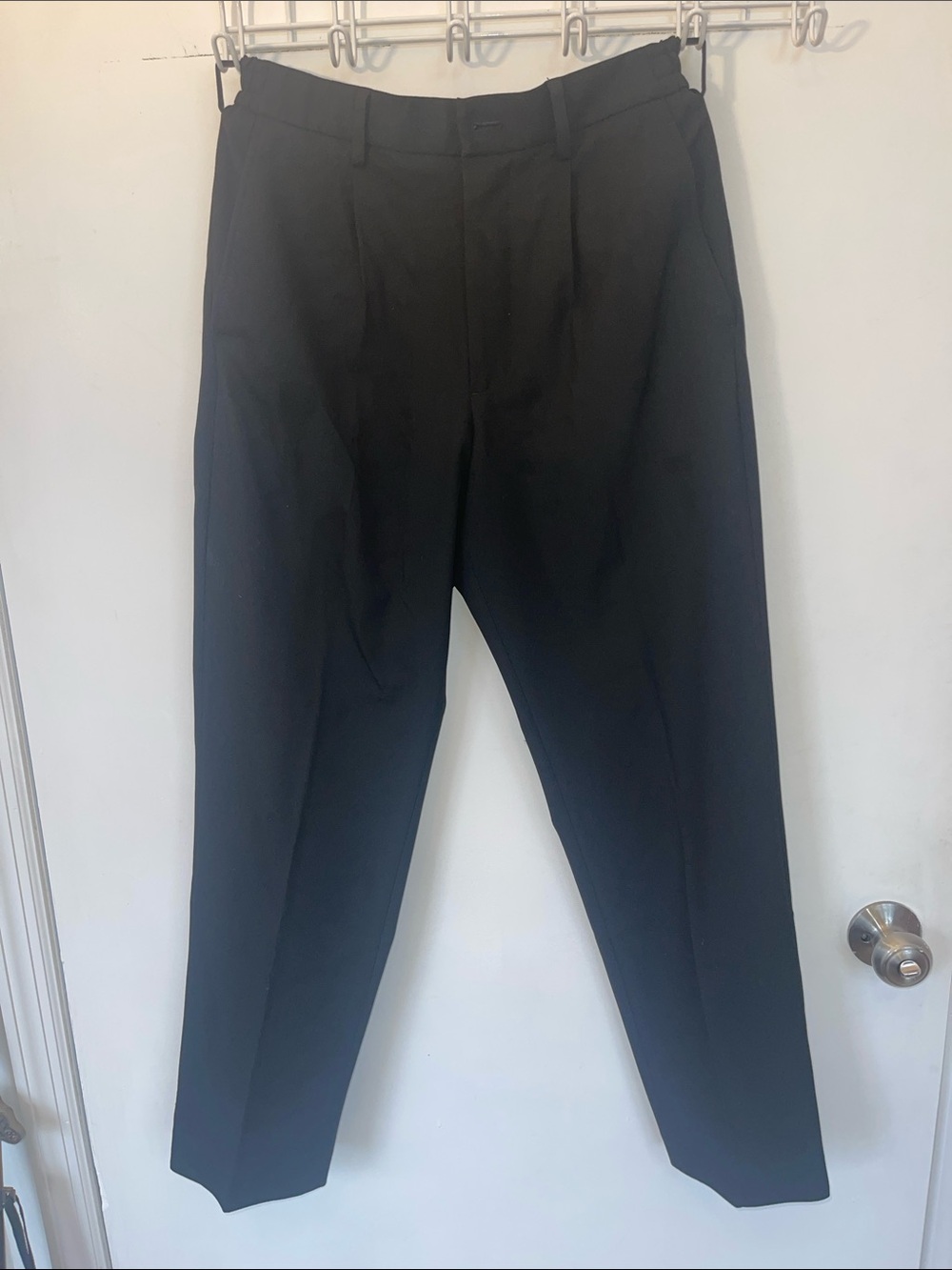 Uniqlo Men's Black Dress Pants - Tailored Crease 27 x 30